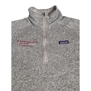 Patagonia Better Sweater 1/4 Zip Pullover Gray Springfield College OT Fleece